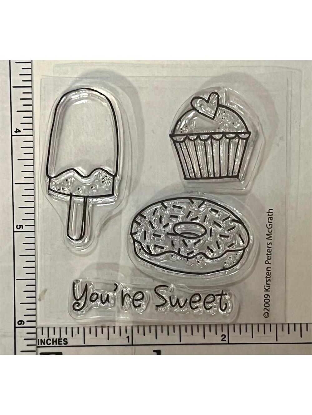 Altenew Sweet Treats Clear Stamp Set Ice Cream Cupcake Donut Card Making